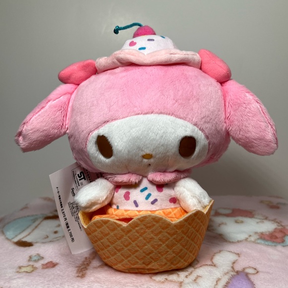 My Melody Ice Cream Parlor Sundae Plush - Sanrio -Full Size- Stuffed Plushie NWT - Picture 2 of 7